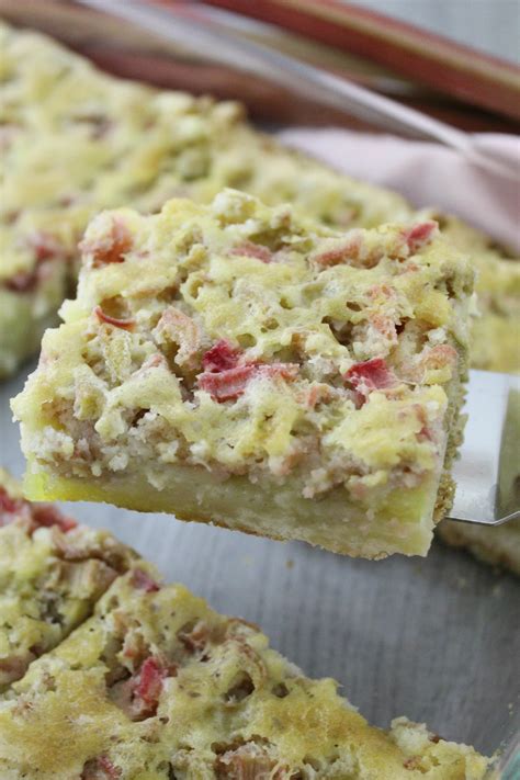 Rhubarb Dream Bars | Baking You Happier