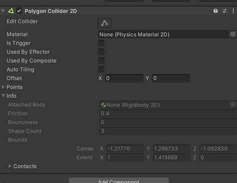 Image result for Physics Material 2D Unity