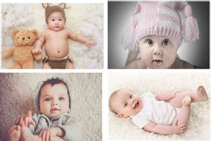 Cute Baby Wall Sticker Poster Combo|Baby Poster For Living room, Kids ...