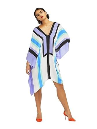 Buy PIAAH Stylish Silk Crepe Multicolor One-Piece Dress - Perfect for ...