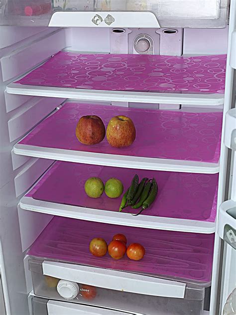 Buy Kuber Industries Circle Design 6 Piece PVC Refrigerator Drawer Mat ...