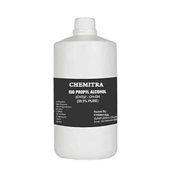 CHEMITRA IPA ISO -Propyl Alcohol 99.9% (CH3)2-CH-OH CAS: 67-63-0, 1 L ...