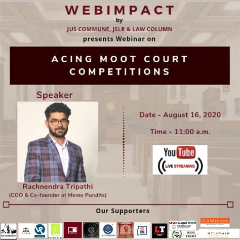 [Online] Webimpact's Webinar on Acing Moot Court Competitions [Register ...
