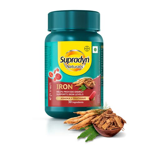 Buy Supradyn Naturals Iron Tablets | Supports Blood Health & Energy ...