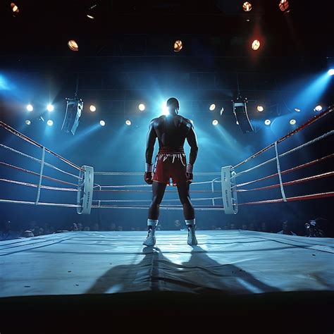 Boxing Match Back View Shot 的图像结果