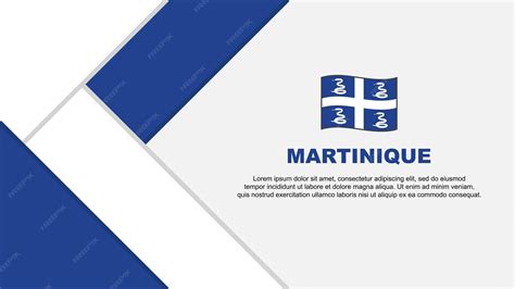 Premium Vector | Martinique flag abstract background design template ...