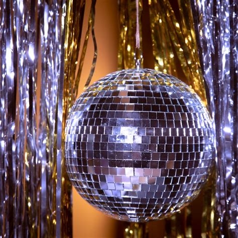 Front view silver globe for new year anniversary | Free Photo