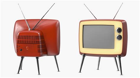 3D Old Tv On Legs - TurboSquid 2174831
