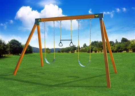 Small A-Frame Classic Cedar Swing Set | Affordable & Backyard Models