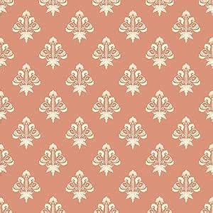 MOREYAJI DIY Damask Peach white Flowers Self Adhesive Wallpaper with ...