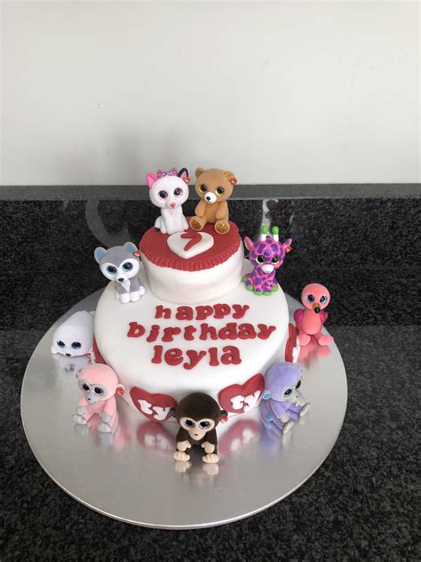 Ty beanie boo birthday cake | Beanie boo birthdays, Beanie boo party ...