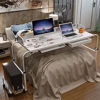 Image result for Rolling Bed Table Desk