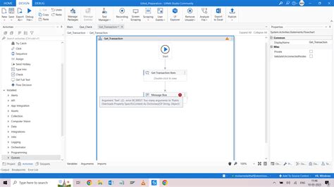 Image result for UiPath Get Transaction Item From Queue Reframework