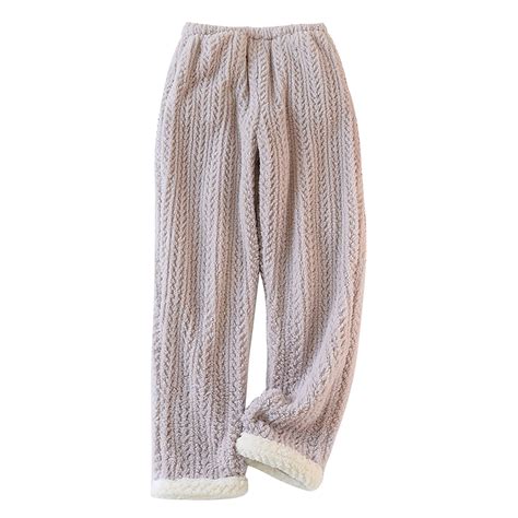 Kaemgyyd Women's Fleece Pajama Pants Comfy Warm Fuzzy Plush Pj Bottom ...