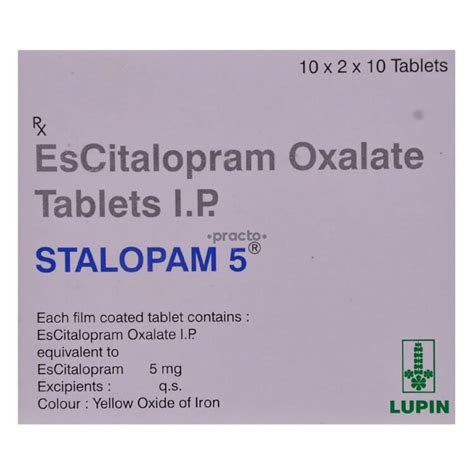 Stalopam 5 MG Tablet - Uses, Dosage, Side Effects, Price, Composition ...