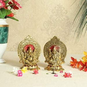 Handicrafts Paradise Metal Lakshmi Ganesh Showpiece with Beautiful Car ...
