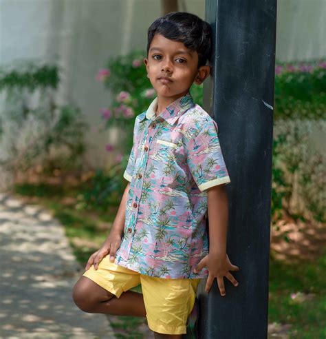 Palm Tree Printed Shirt for Boys – littlellama.in