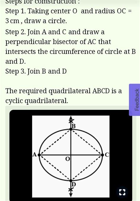 Draw a circle radius 3.5 cm . Draw its diameter AB and construct its ...