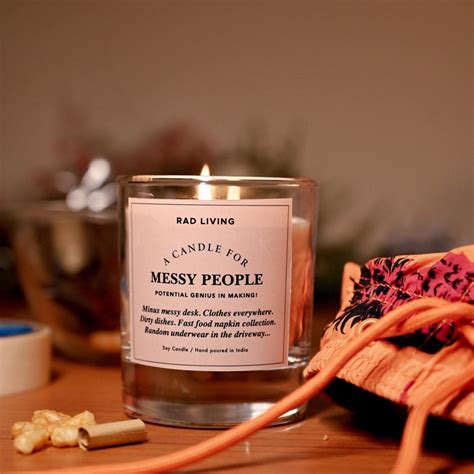 Messy People- Real Life aromatic soy wax candle | Rad Living