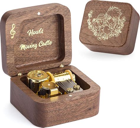 Amazon.com: Mayhopei Howl's Moving Castle Music Box, Wind up Wooden ...