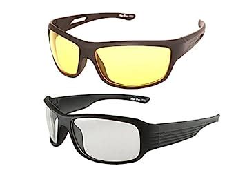 Buy Vast night driving Men Wrap Around Sunglasses Combo (YKWT/60/ Clear ...