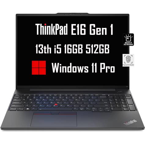 Buy Lenovo ThinkPad E16 Business Laptop (16" FHD+ Display, Intel 13th ...