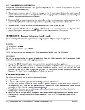 Fillable Online kitchener Stamp Plan B Confirmation Letter application ...