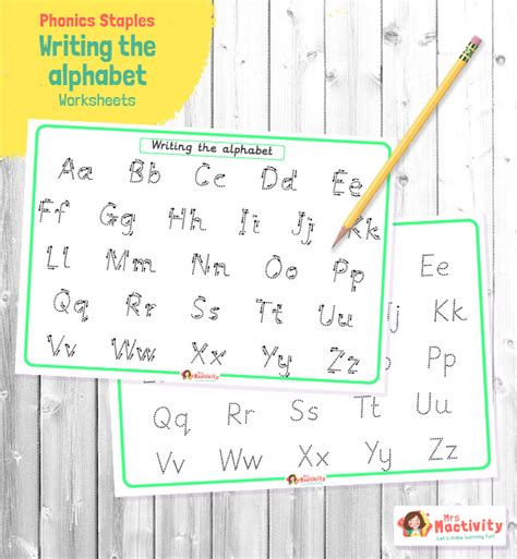 Alphabet Tracing Handwriting Worksheet Graphic by My Fun - Worksheets ...