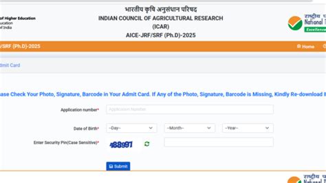 ICAR AIEEA PG, AICE admit cards 2025 released, direct link to download