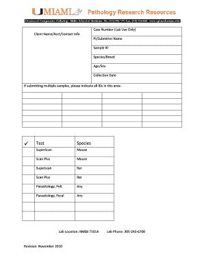 Fillable Online cpl med miami Rodent Test Submission Form Fax Email ...