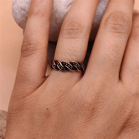 Gorgon - Antiqued Original Pure Copper Ring – Sanguine Aura