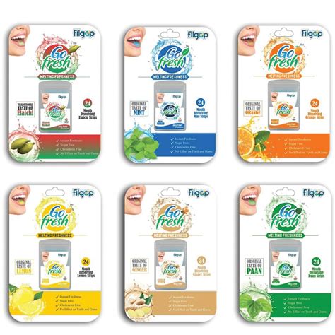 Filgap Mouth Freshner Elaichi, Ginger,Lemon,Mint,Orange, Paan Flavored ...