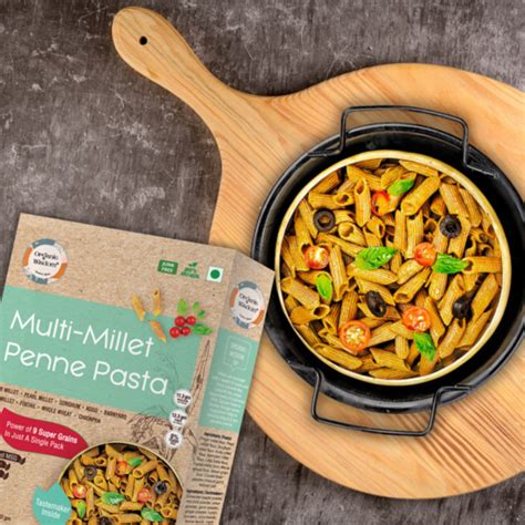 Buy Multi Millet Penne Pasta (180g) Online | 9 Grains | Organic Wisdom