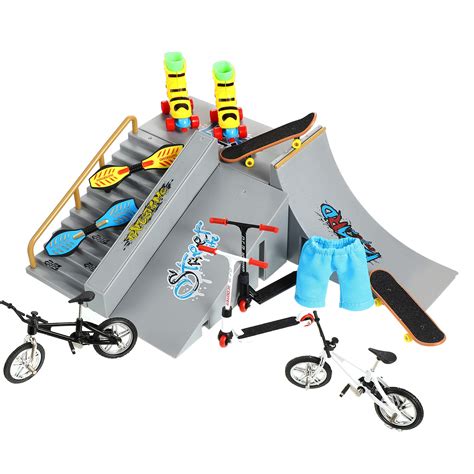 Buy Skylety49 Pieces Finger Skateboard Ramp Set, Christmas Finger ...