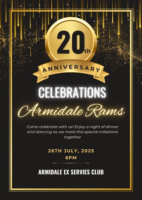 Armidale Rams 20th Anniversary Celebrations , Armidale Ex Services ...