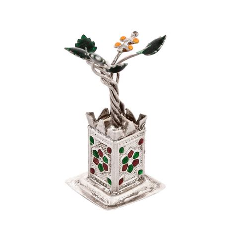 Voylla 92.5 Sterling Silver Tulsi Plant – VOYLLA