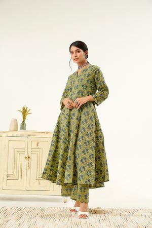 Floral Print Cotton Kurta Set for Women - 50% Off Today
