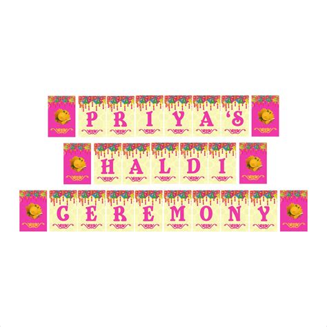 Buy Haldi Theme Party Banner | Party Supplies | Thememyparty – Theme My ...