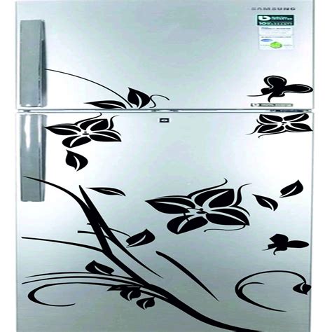 Buy Sticker Bazzar Vinyl Matte Finish Flower Leaf Fridge Sticker ...