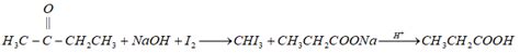 How will you convert butan-2-one to propanoic acid?