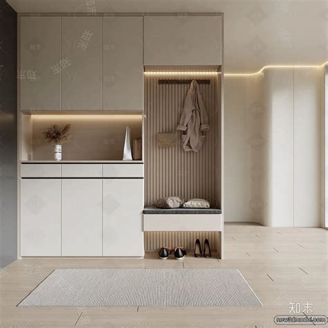 Shoe Cabinet and Racks – 3D Models for Interior – 064 – 3DSky Model Free