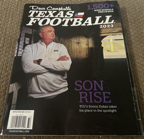 2023 Dave Campbell's Texas Football Magazine Red Raiders Sonny Spike ...