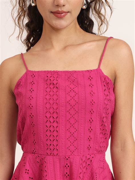 Schiffli Mini Dress – CHARMGAL