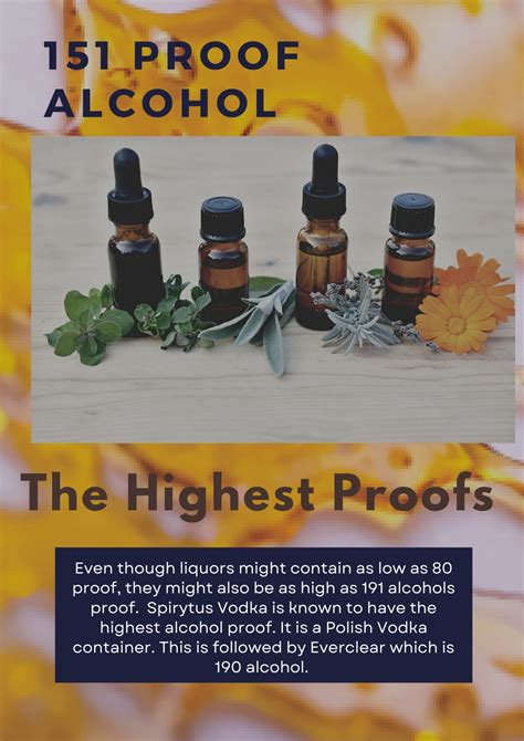 Which Alcohol Has The Highest Proof at James Madrigal blog