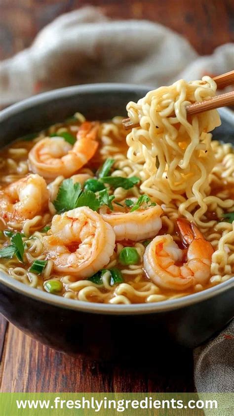 Shrimp And Ramen Noodle Recipe - Freshly Ingredients