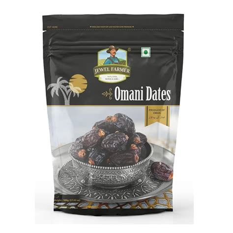 JEWEL FARMER Omani Dates with Dietary Fiber & Protein, Pack of ...