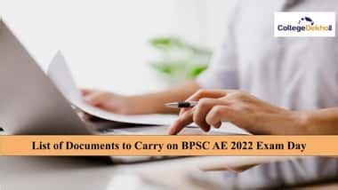 BPSC AE 2022: List of Documents to Carry on Exam Day | CollegeDekho