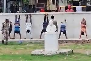 Ayodhya Municipal Corporation Forces Vendors To Do Sit-Ups and Hang ...
