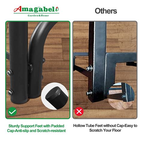 Buy Amagabeli 4ft Firewood Rack Outdoor Indoor Heavy Duty Wood Rack for ...