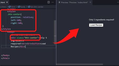 Center Navigation Button HTML 的图像结果